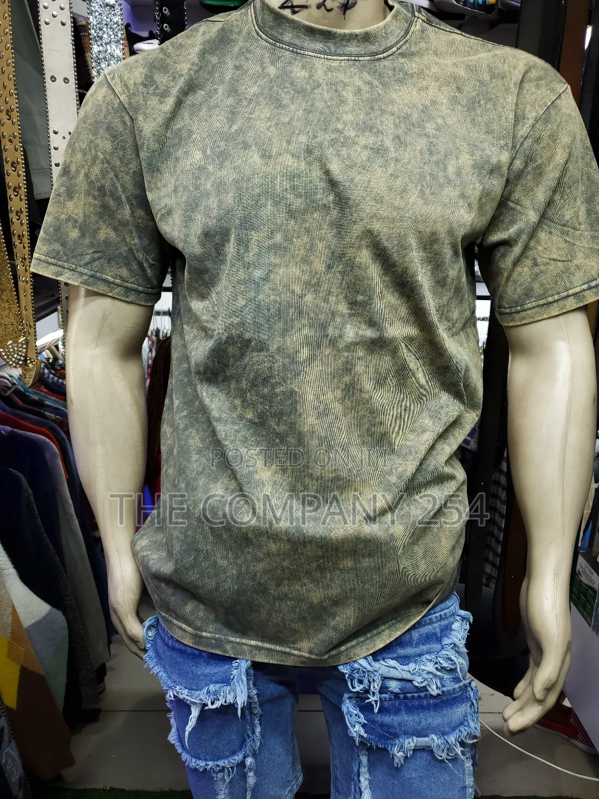 Quality Cotton Acid Washed Round Neck Free Sized T-shirt