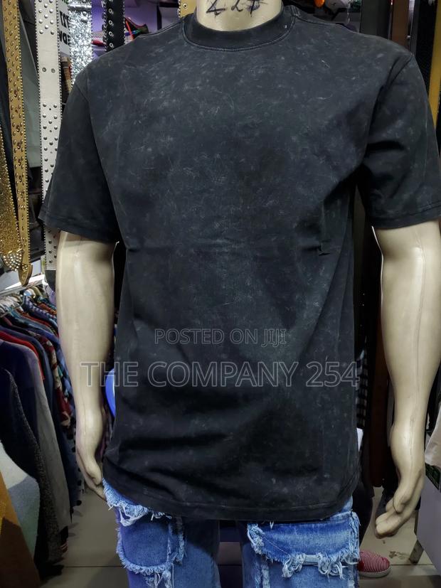 Quality Cotton Acid Washed Round Neck Free Sized T-shirt - thumbnail 4
