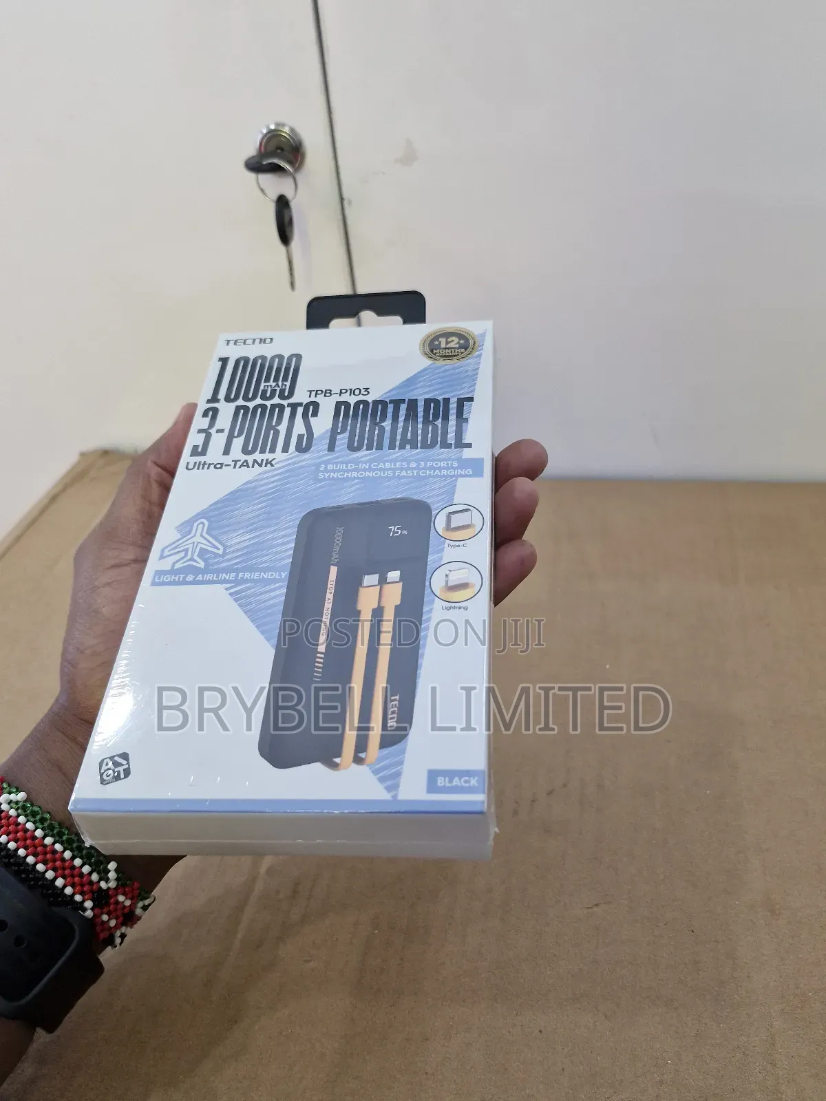 Brand New Tecno 10,Ooo Mah Portable Power Bank