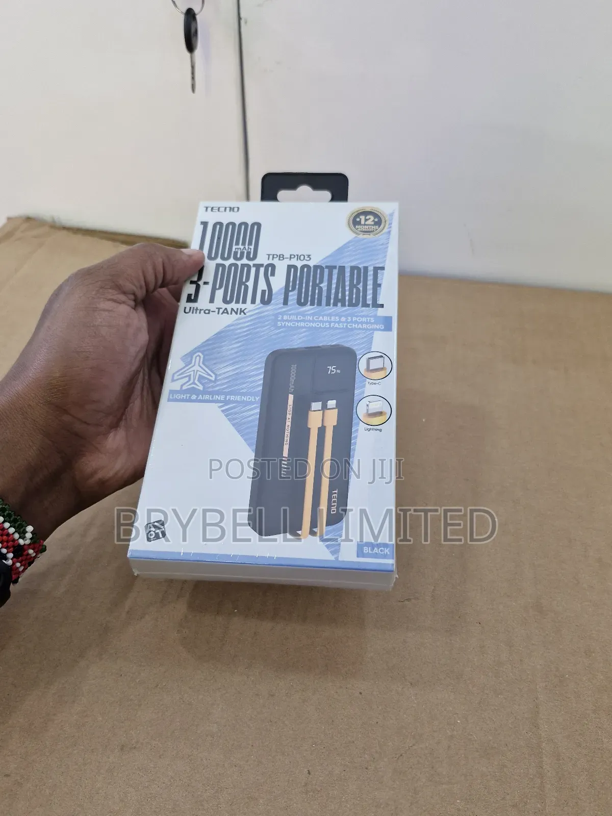 Brand New Tecno 10,Ooo Mah Portable Power Bank