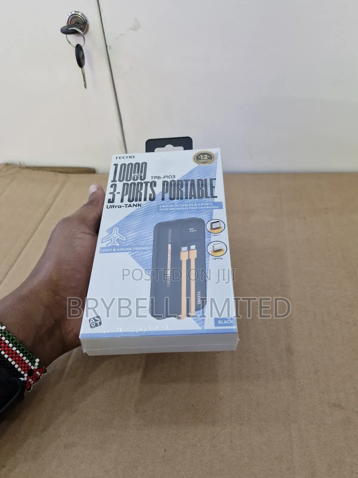 Brand New Tecno 10,Ooo Mah Portable Power Bank