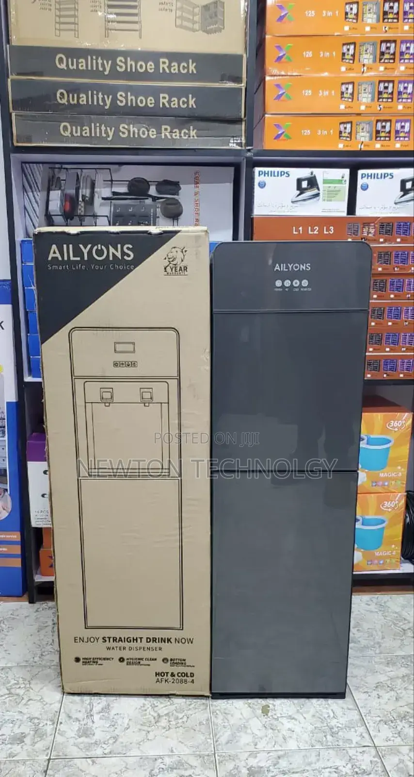 Hot and Cold Bottom Load Ailyons Dispenser