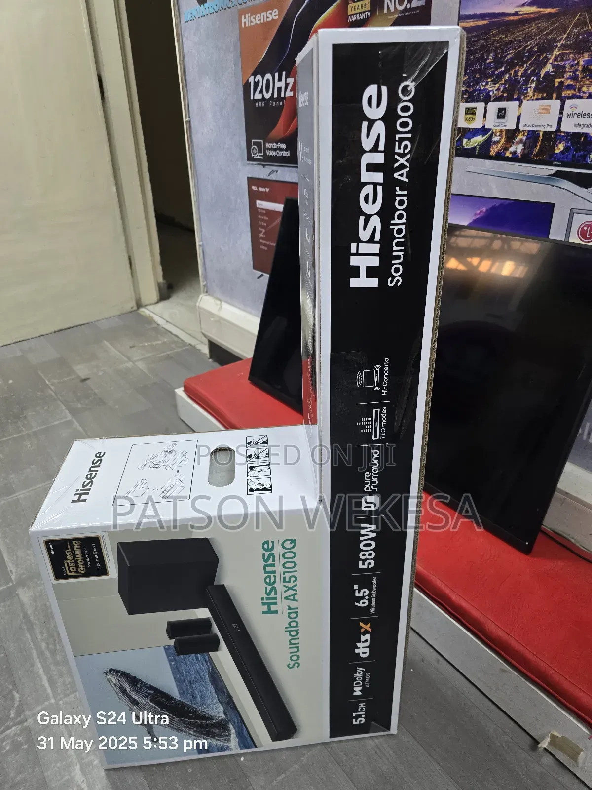 Hisense Ax5100q 580w 5.1ch Dolby Atmos (Wireless Subwoofer)
