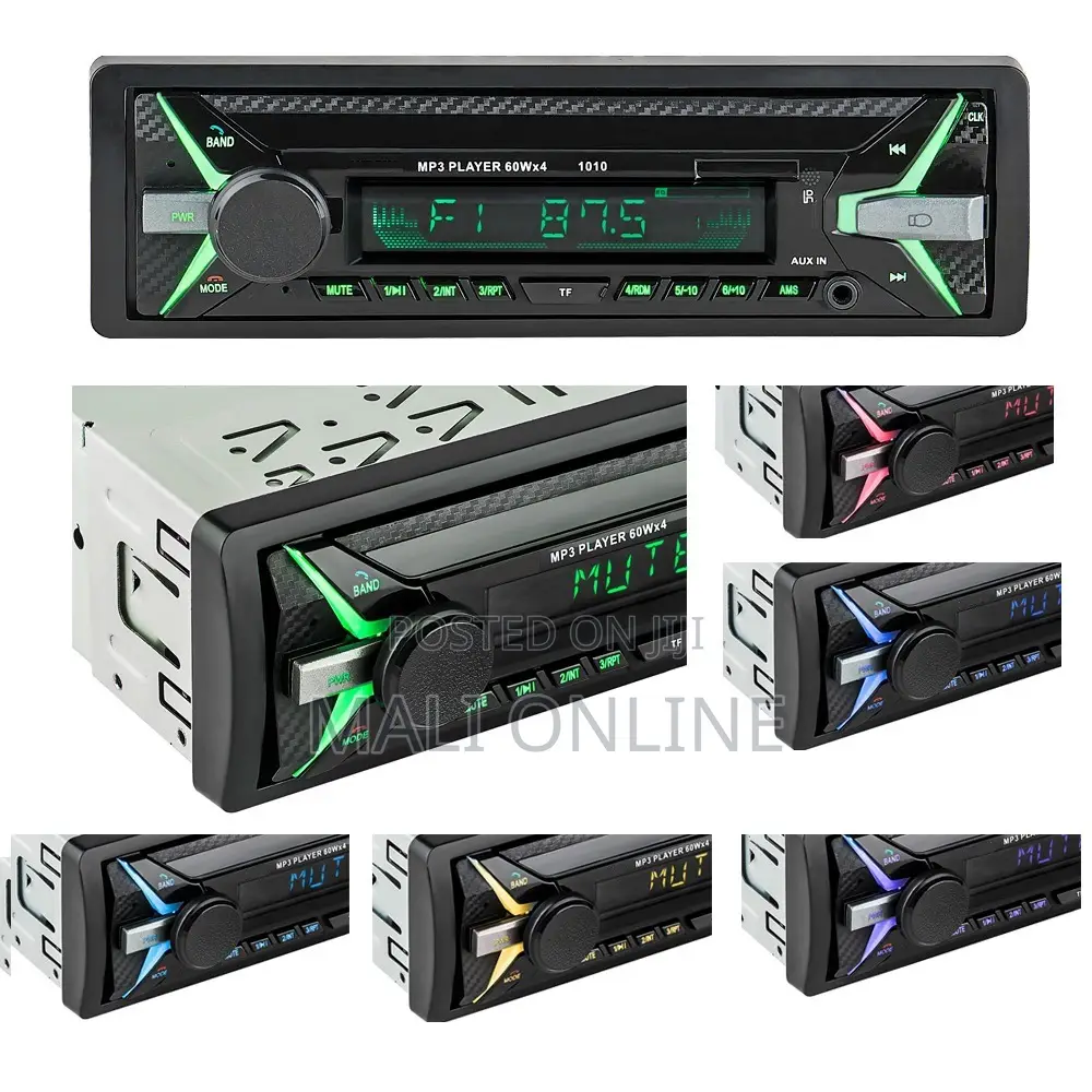 Multifunction Car Mp3player Fm Radio & Detachable Face Panel