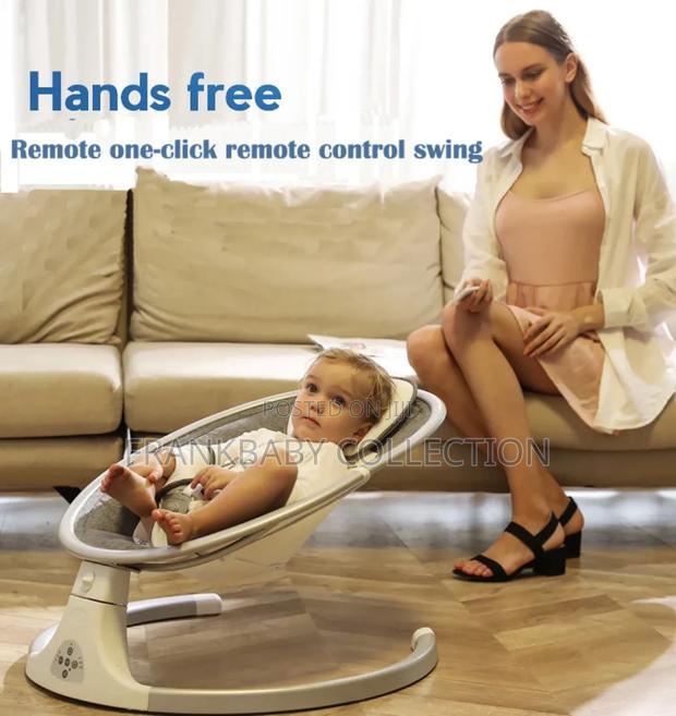 Grey Electric Baby Swing