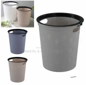 Round Faux Material Dustbin