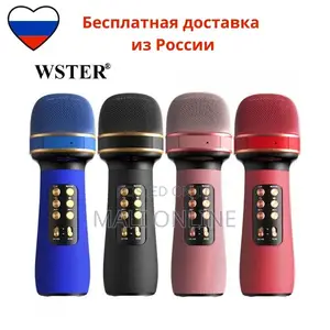Wireless Portable Karaoke Microphone Speaker Bt Column Mic