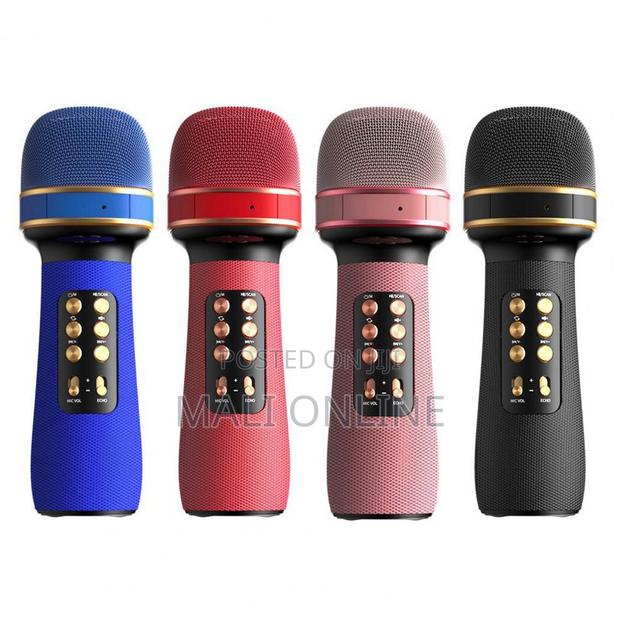 Wireless Portable Karaoke Microphone Speaker Bt Column Mic - thumbnail 8