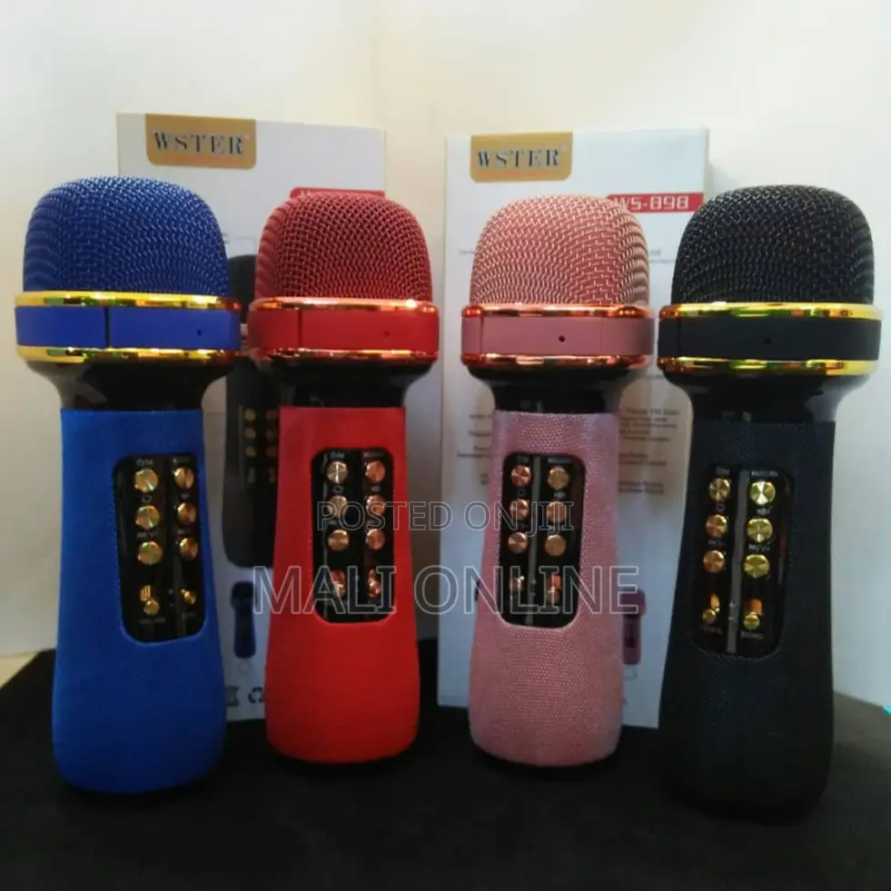 Wireless Portable Karaoke Microphone Speaker Bt Column Mic