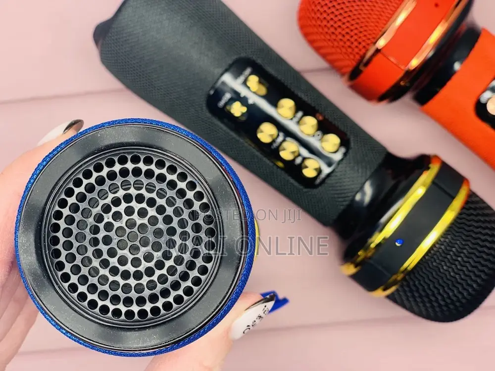 Wireless Portable Karaoke Microphone Speaker Bt Column Mic