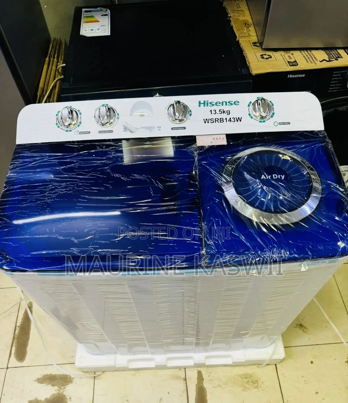 Hisense 13.5 Kg Semi - Automatic Machine