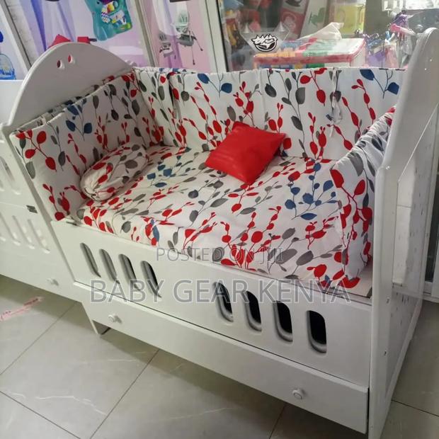 Plain White Hill Top Baby Cot - thumbnail 4
