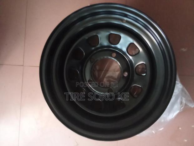 Toyota Landcruiser 8j 16 Inch Black Steel Rims