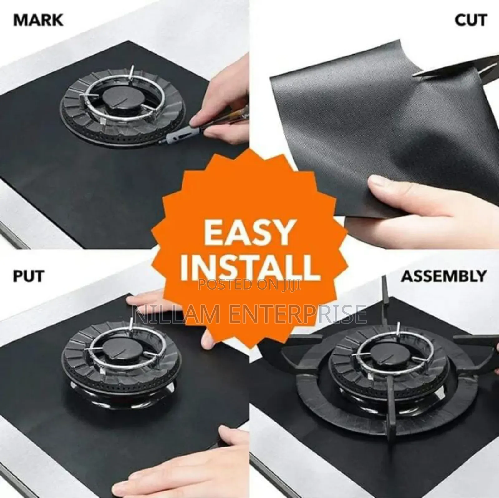 4pcs Gas Cooker Protector