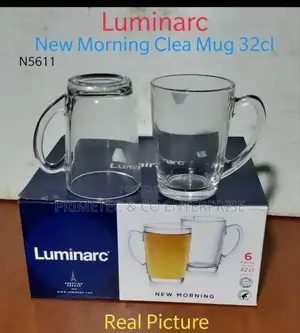 Set of 6 Luminarc Clear Mugs