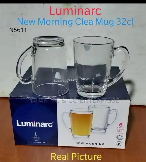 Set of 6 Luminarc Clear Mugs