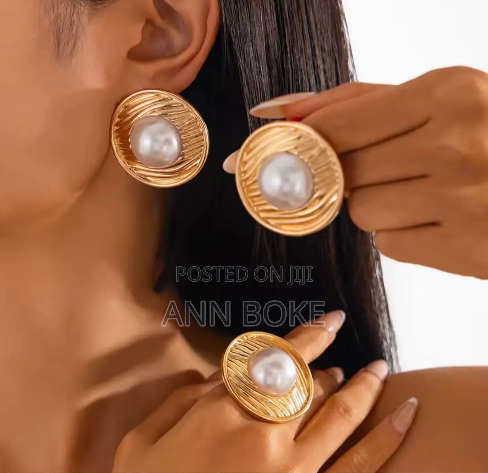 New in *3 Pc Matching Statement Earrings