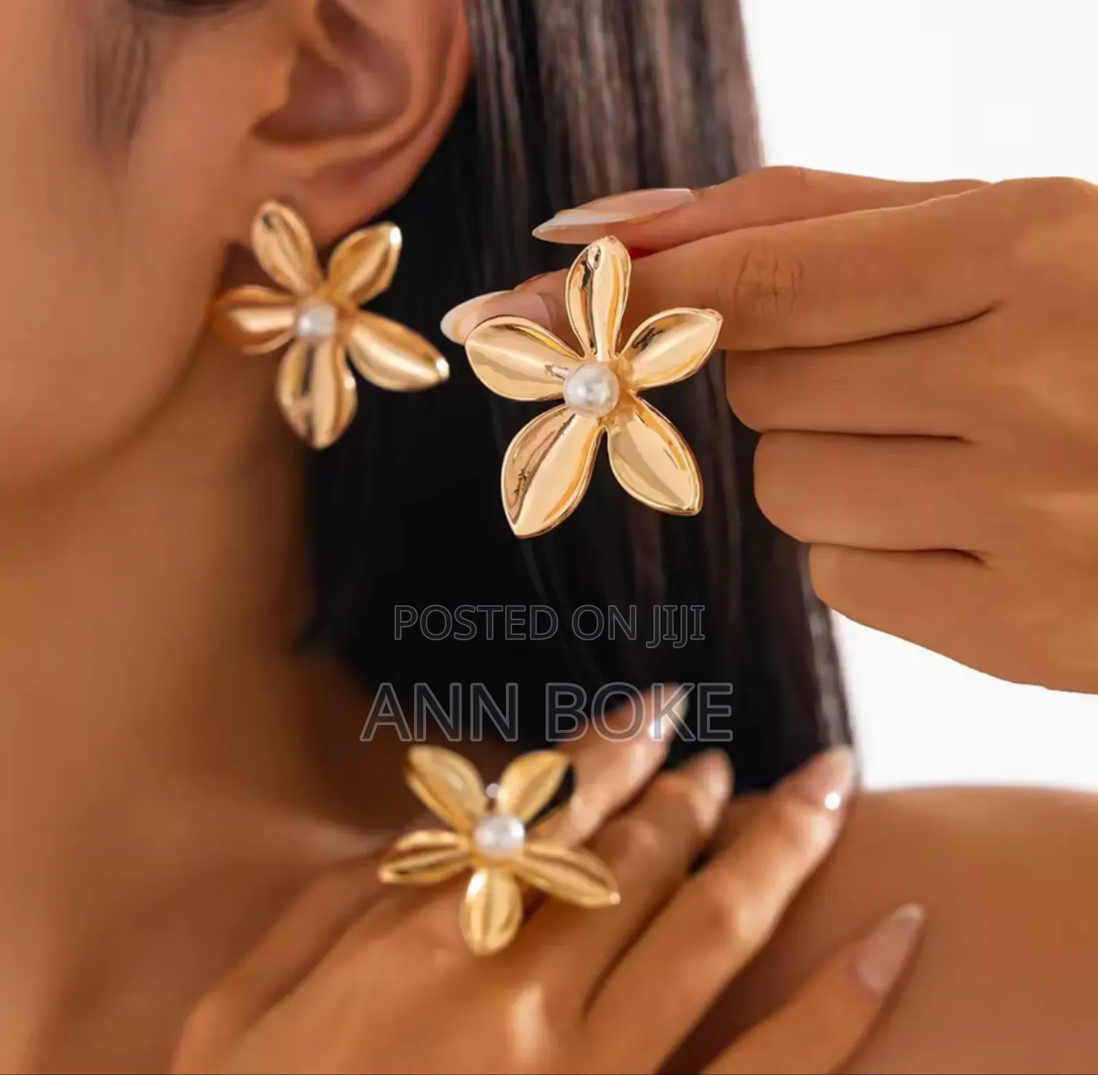 New in *3 Pc Matching Statement Earrings