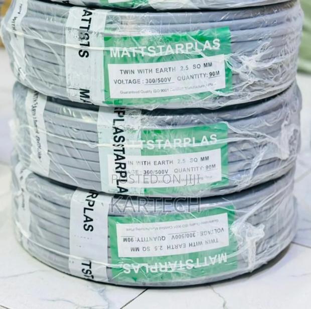 Mattstar 1.0mm2 Twin With Earth Cable