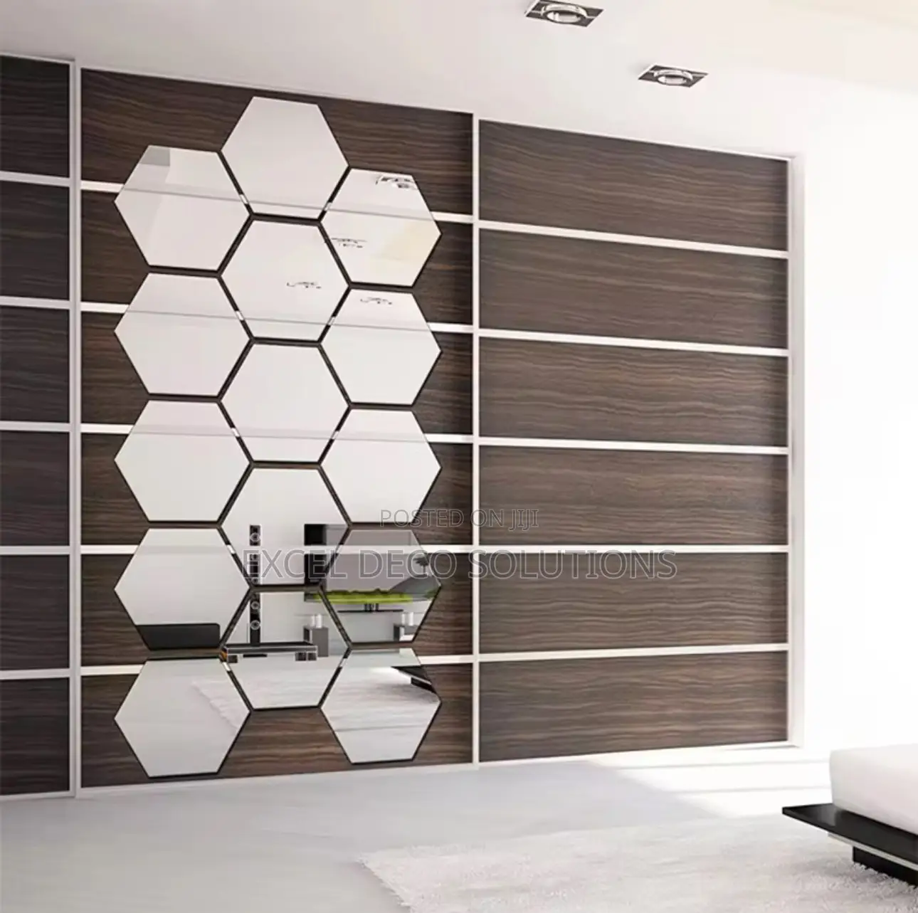 Budget Friendly Shatterproof Hexagon Mirrors