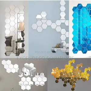 Hexagon Wall Mirrors- Reflecting Natural Lights