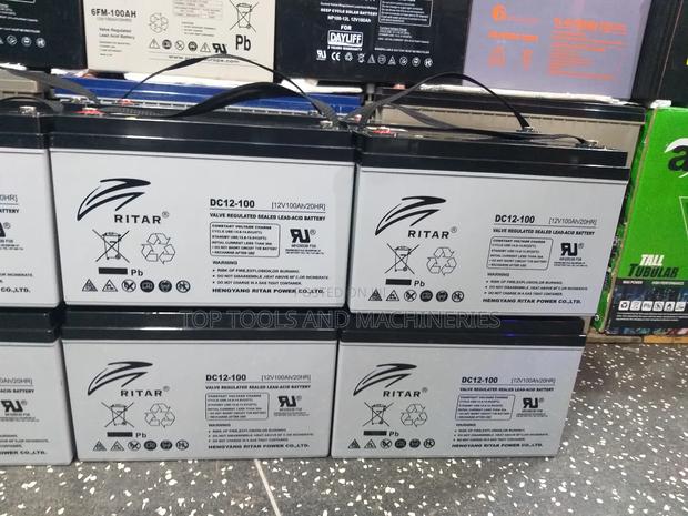 Original Ritar 12v100ah/20hrs Solar Backup Battery