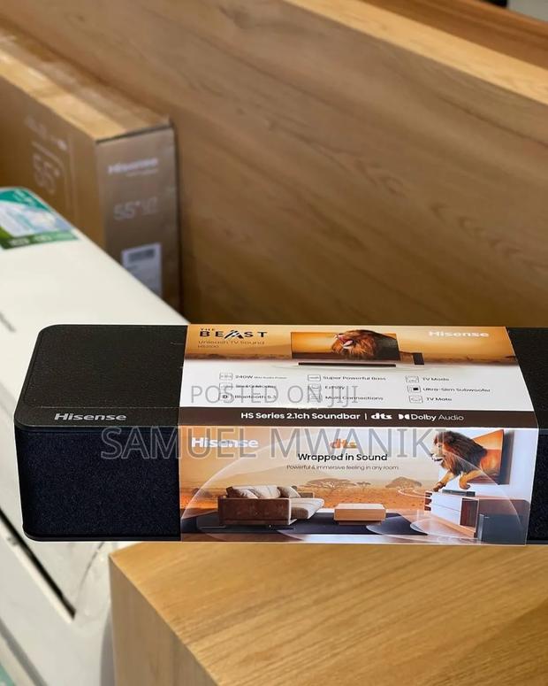 Hisense Soundbar 2.1ch Hs2100
Wireless Subwoofer 240 Watts - thumbnail 2