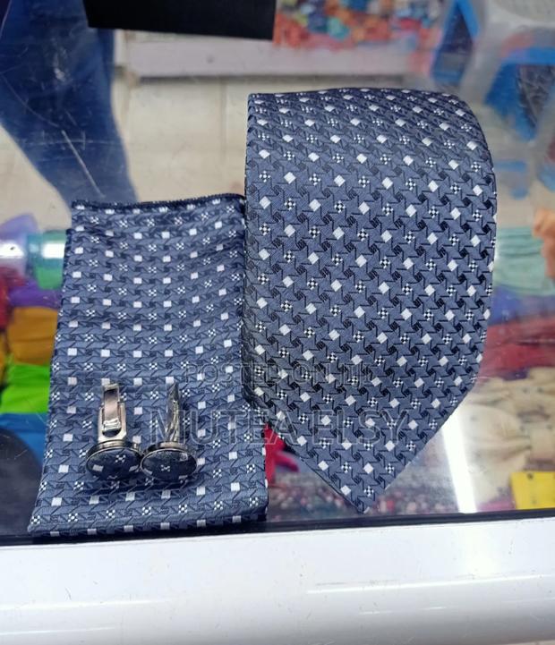 Black,White Grey Parsley Executive Tie Sets - main view