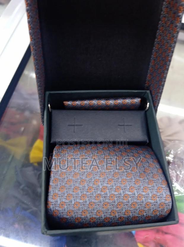 Grey Foulard Executive Tie Sets - thumbnail 2