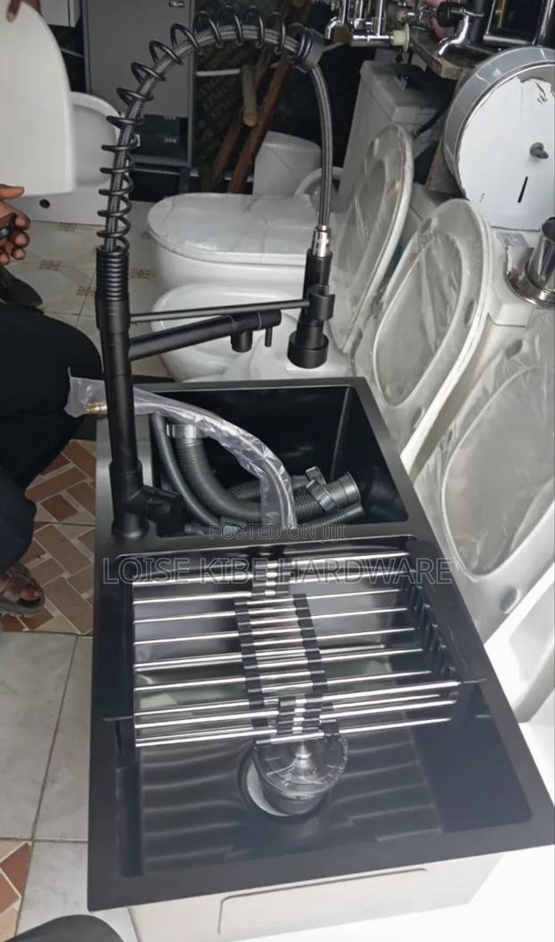 Black Kitchen Sink Heavy Duty Available - main view