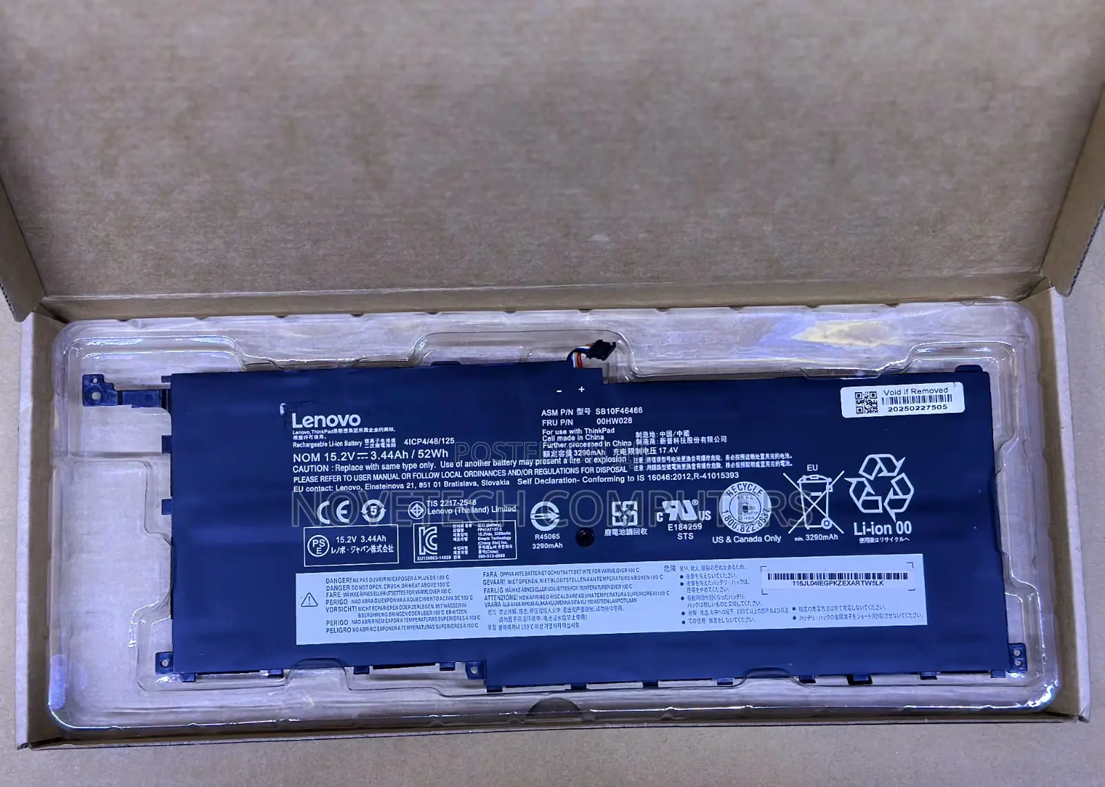 Lenovo X1 4th Gen 00hw028 Original Laptop Battery