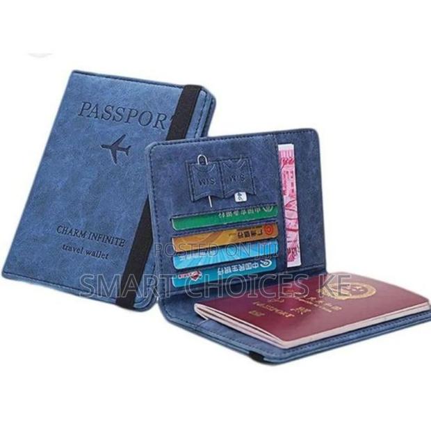 Leather Passport Holder Wallet - thumbnail 3