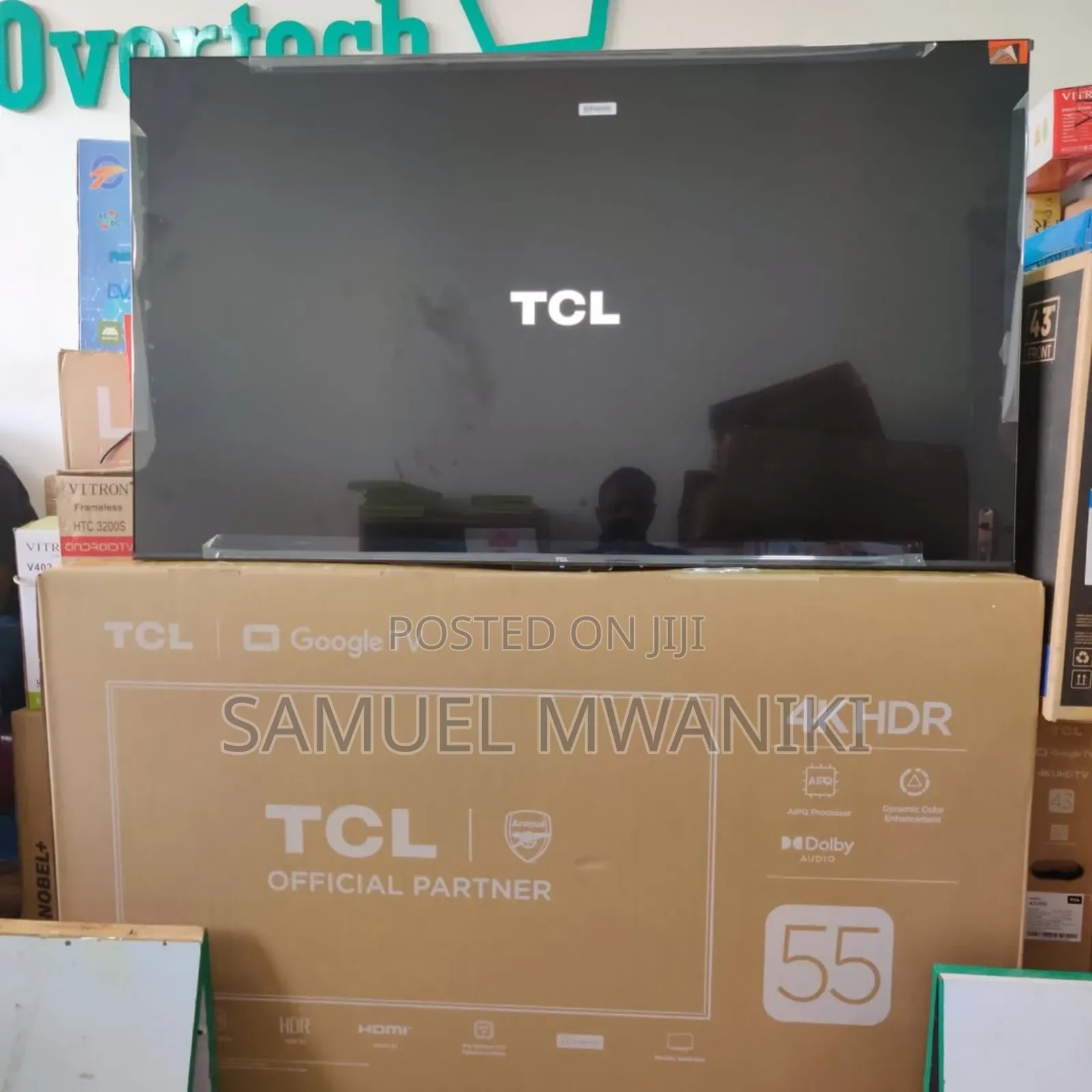 TCL 55" Uhd Google Tv With Hdr, Bluetooth 55v6c