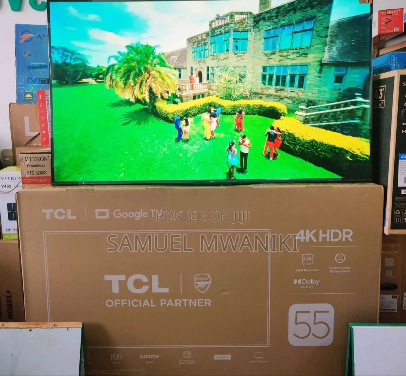 TCL 55" Uhd Google Tv With Hdr, Bluetooth 55v6c