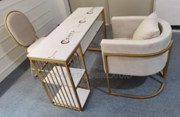 Unique Salon Styling Chairs and a Manicure Table. - main view