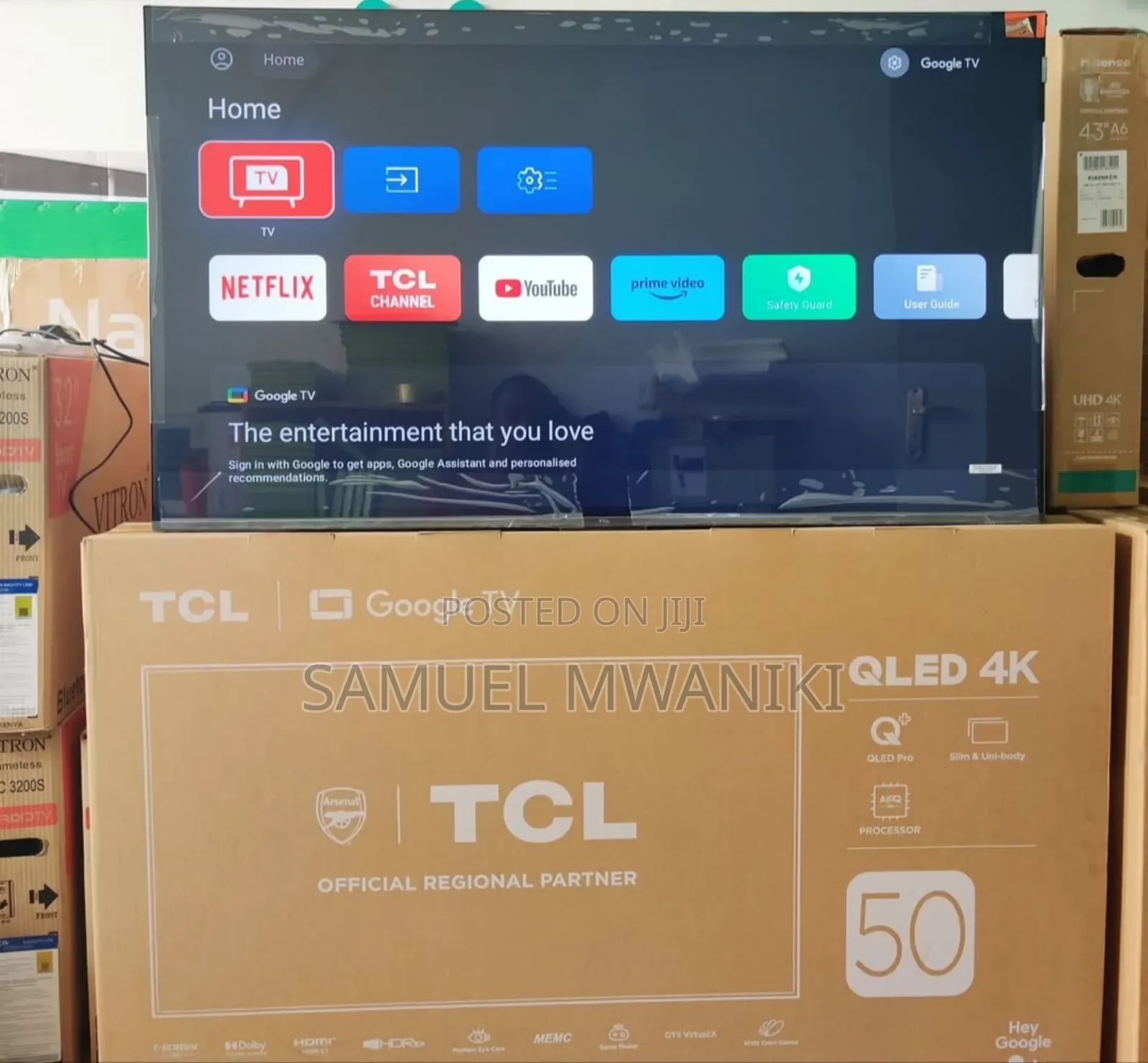 TCL 50" Qled Pro Uhd Stunning Display and Dolby Atmos