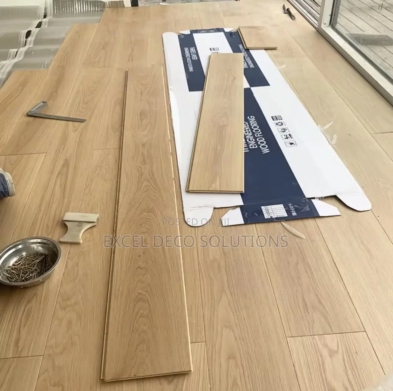 Warm Home and Office Laminate Floor Boards