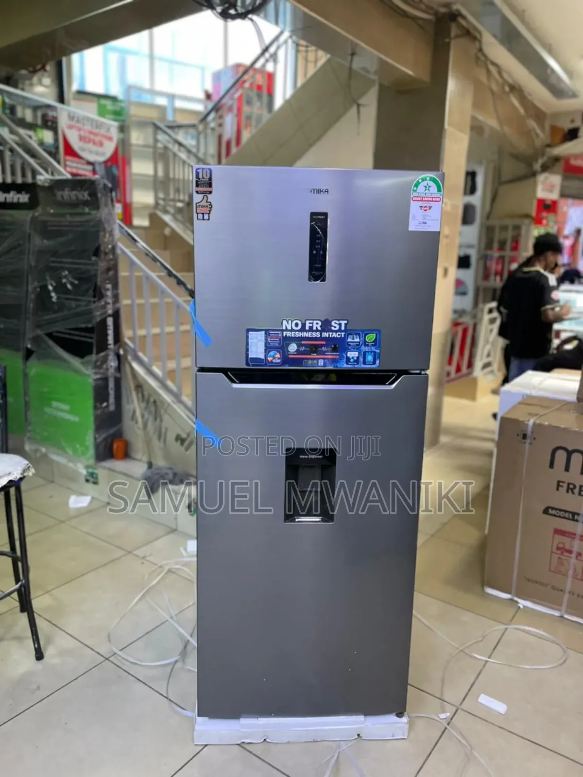 Mika Fridge 2 Door Fridge No Frost 415l Inverter Compressor