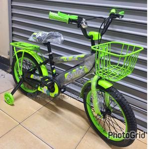 BMX Bike Size 16 Green With Trainee Wheels - main view