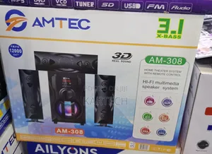Amtec Am-308 3.1ch X-Bass Sound System