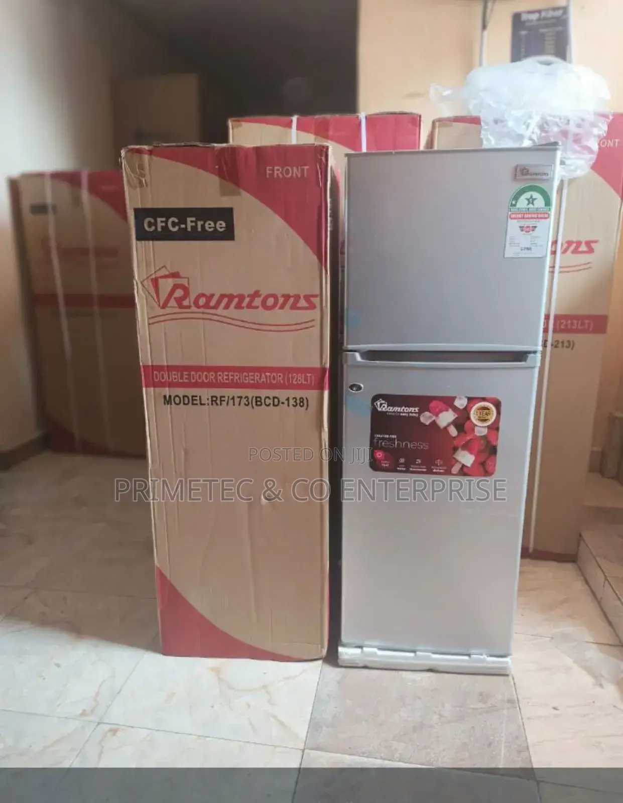 Ramtons Rf/173, 2 Door Direct Cool Fridge, 128 Litres