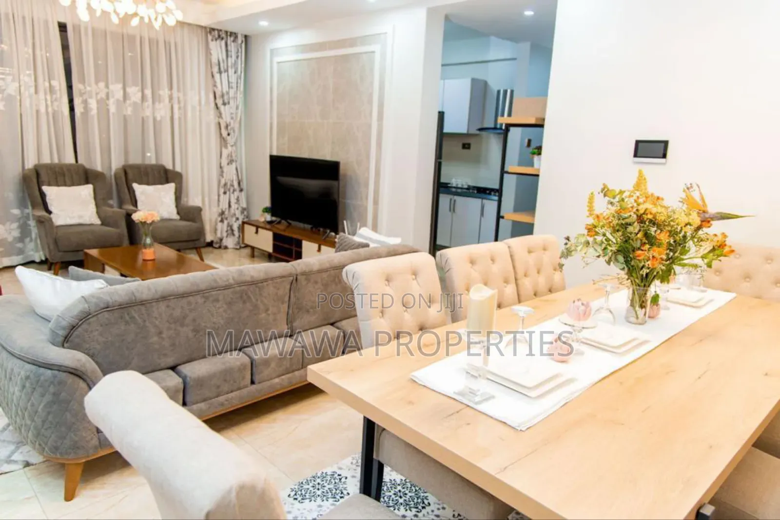 Furnished 3bdrm Apartment in Kilimani for rent
