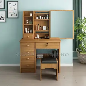 Dressers: Stylish Brown Wood Bedroom Vanity Dresser