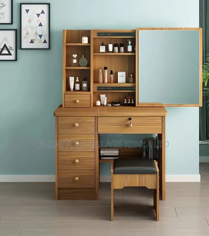 Dressers:Home Sleek Timber Bedroom Vanity Dressing Unit