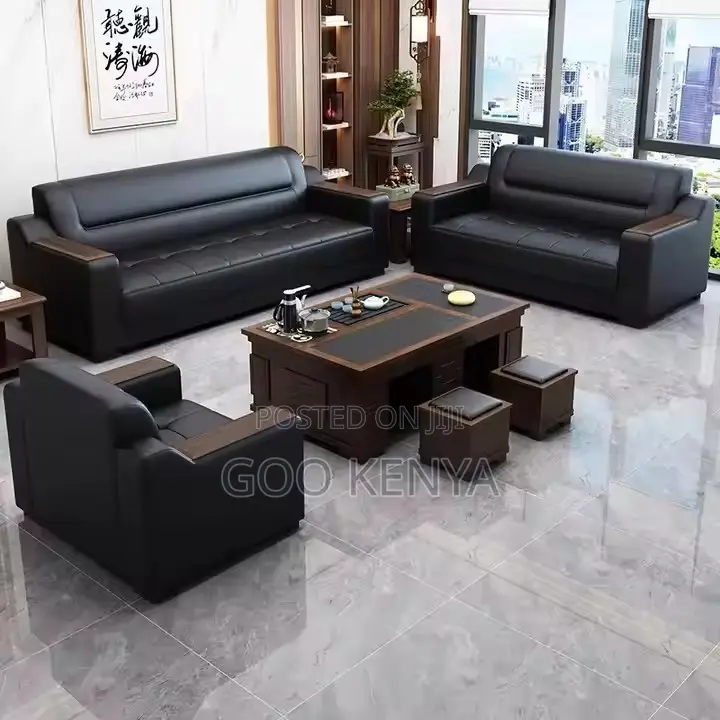 Office Sofa ; Leather Sofa Set for Office Reception