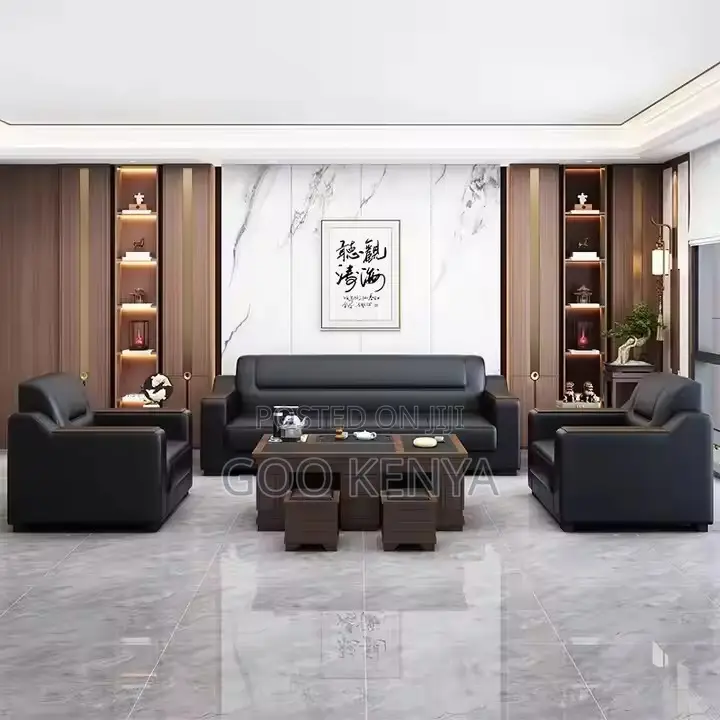 Office Sofa ; Leather Sofa Set for Office Reception