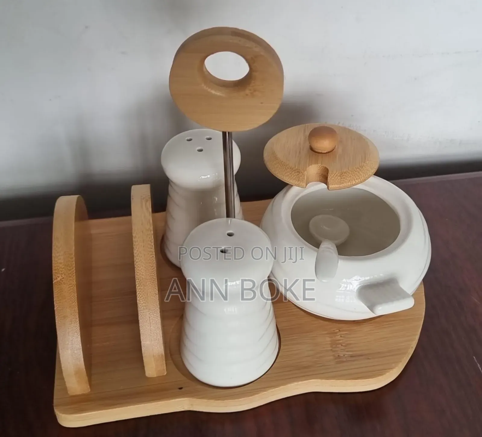 *Ja7080 or Ja7923 5pc Ceramic Cruets Napkin Holder Now