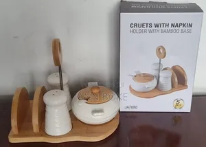 *Ja7080 or Ja7923 5pc Ceramic Cruets Napkin Holder Now