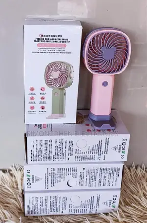 Portable Multifunctional Handheld Fan With Phone Holder