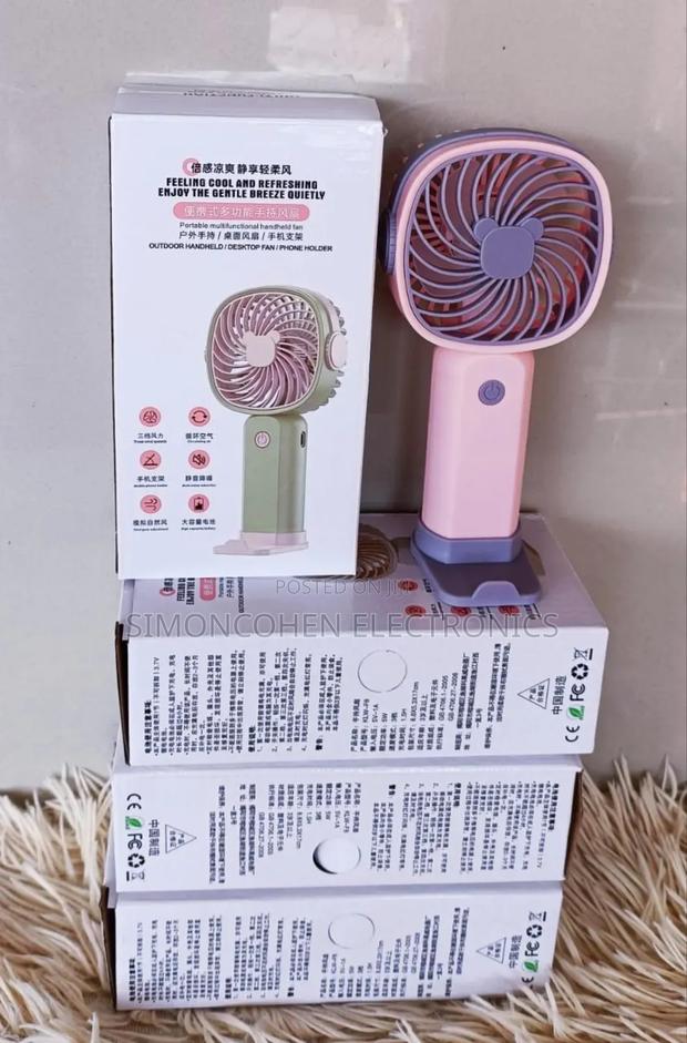 Portable Multifunctional Handheld Fan With Phone Holder - thumbnail 3